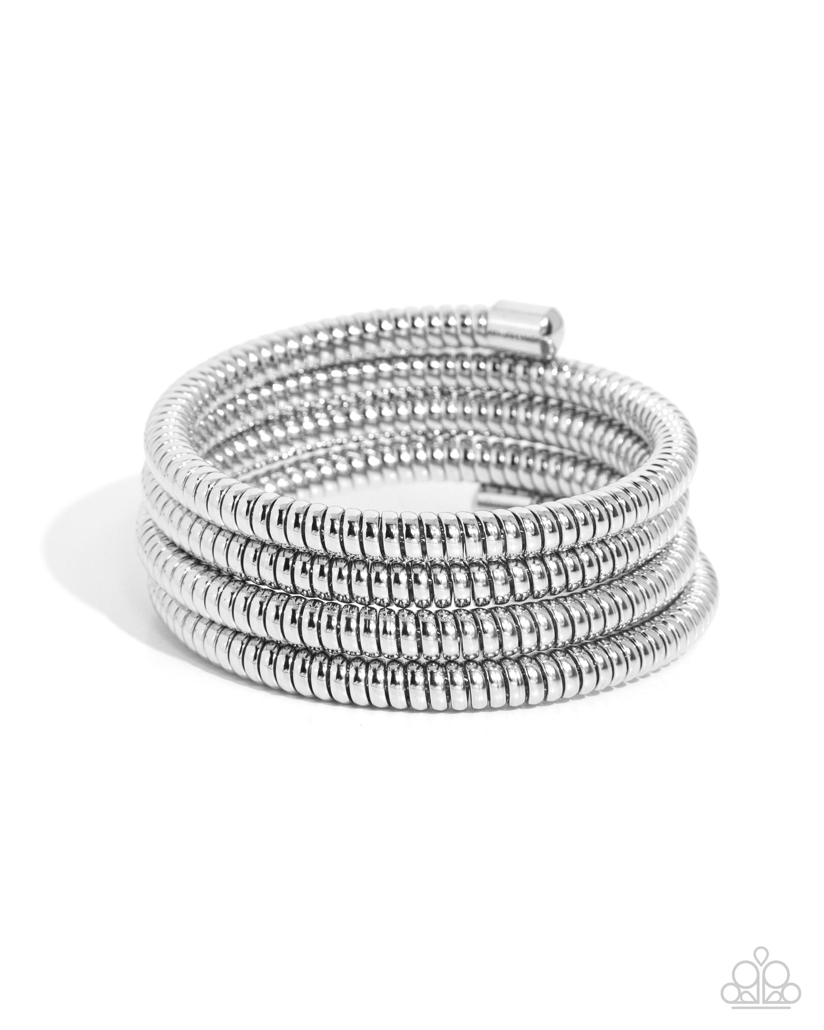 Paparazzi Casual Coils - Silver Coil Bracelet