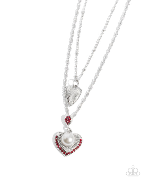 COMING SOON Paparazzi Abstract Affection - Red Heart Necklace