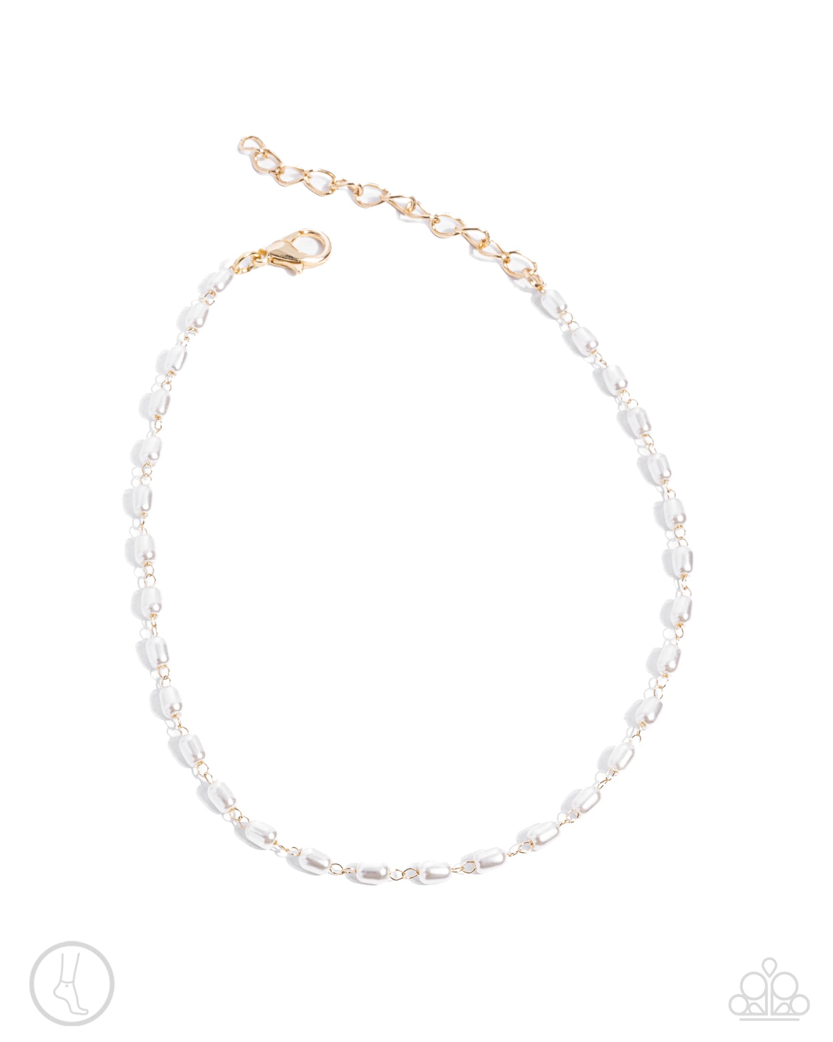 Paparazzi Pearl Purpose - Gold Anklet