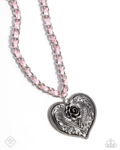 Paparazzi Appealing Applicant - Pink Heart Necklace