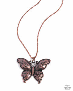 COMING SOON Paparazzi Aerial Attraction - Copper Butterfly Necklace