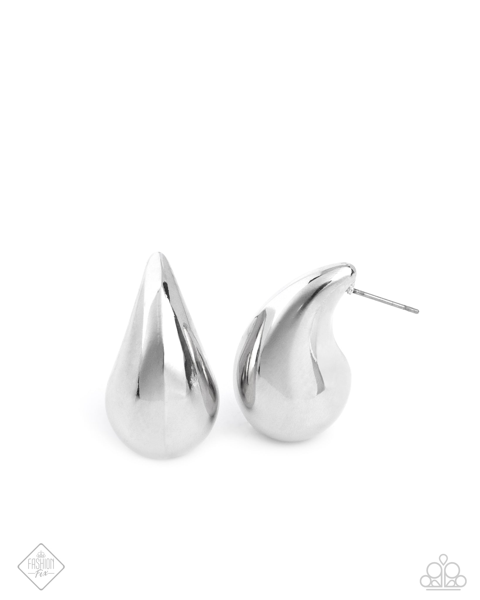 Paparazzi Raindrop Reveal - Silver Earrings