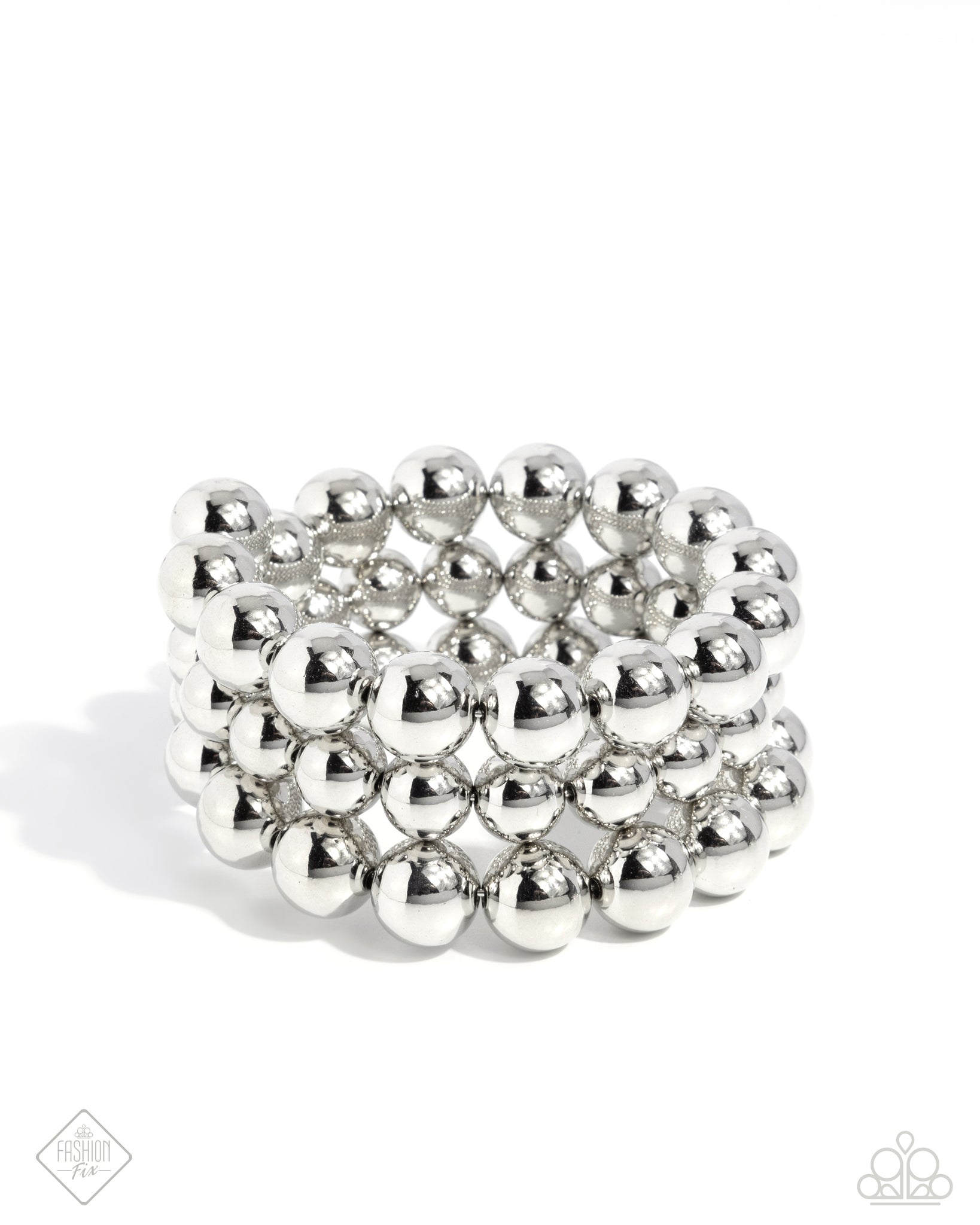 Paparazzi Refreshing Raindrops - Silver Coiled Bracelet