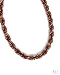 Paparazzi Complete Curves - Copper Necklace