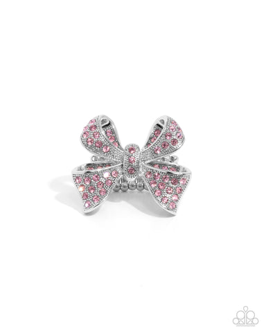 Paparazzi Sweetheart Souvenir - Pink Bow Ring