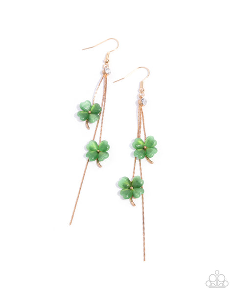 Paparazzi Dreamy Disposition - Gold Earrings