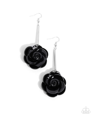 COMING SOON Paparazzi Saccharine Sprig Black Earrings