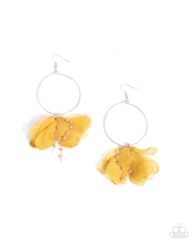 COMING SOON Paparazzi Perennial Perspective - Yellow Earrings