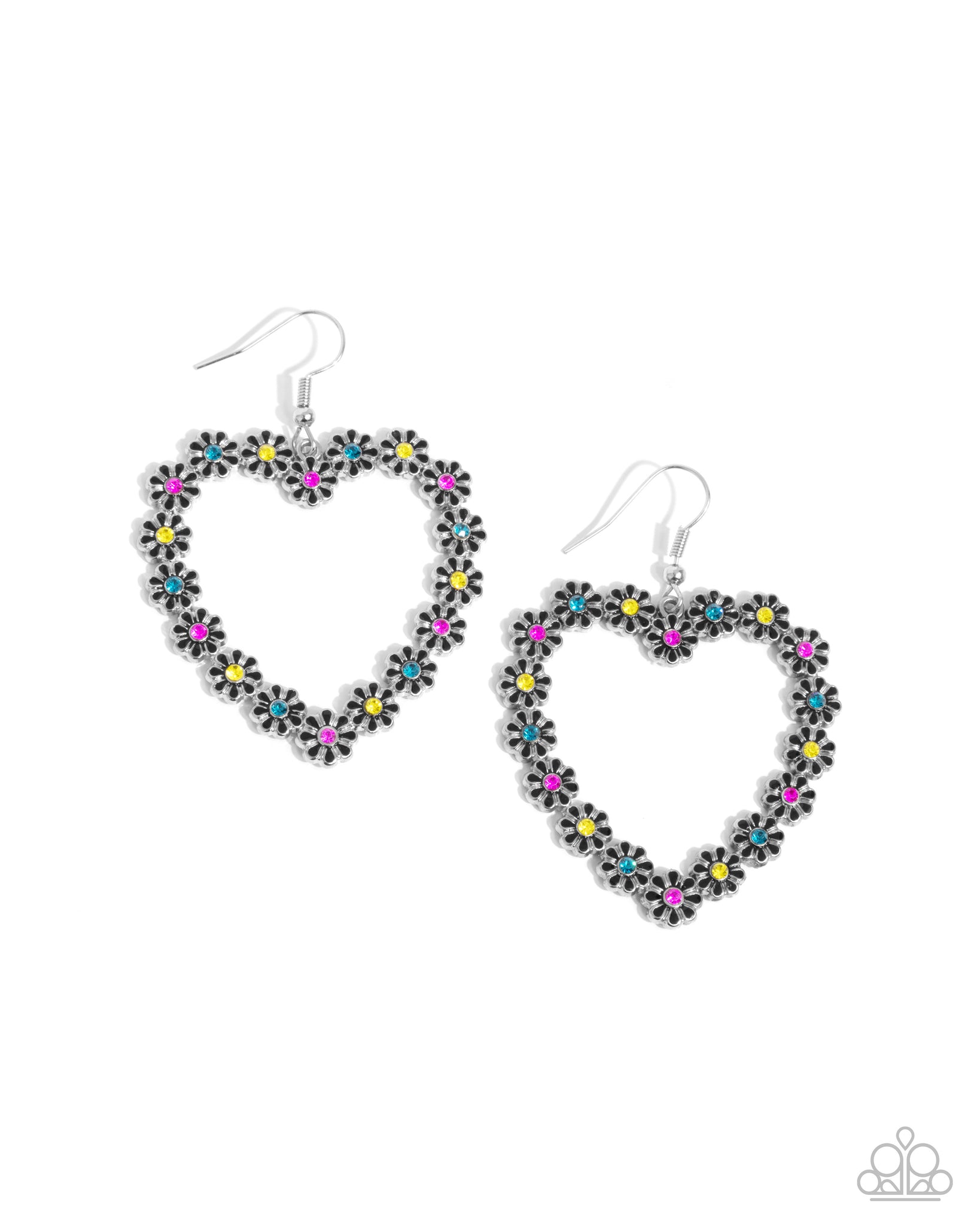 Paparazzi Beautiful Take Heart Black Earrings