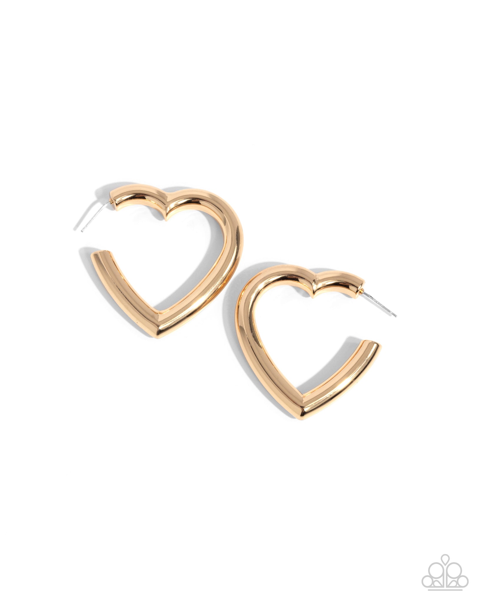COMING SOON Paparazzi Local Attraction - Gold Heart Earrings