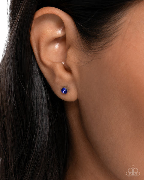 Paparazzi Logical Light - Blue Stud Earrings