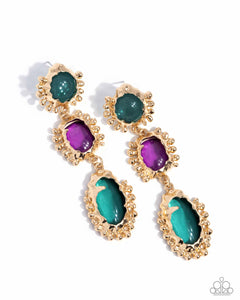 COMING SOON Paparazzi Emotional Elegance - Green Earrings