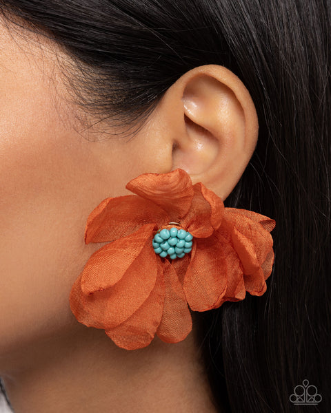 COMING SOON Paparazzi Part Of Your World - Orange Earrings