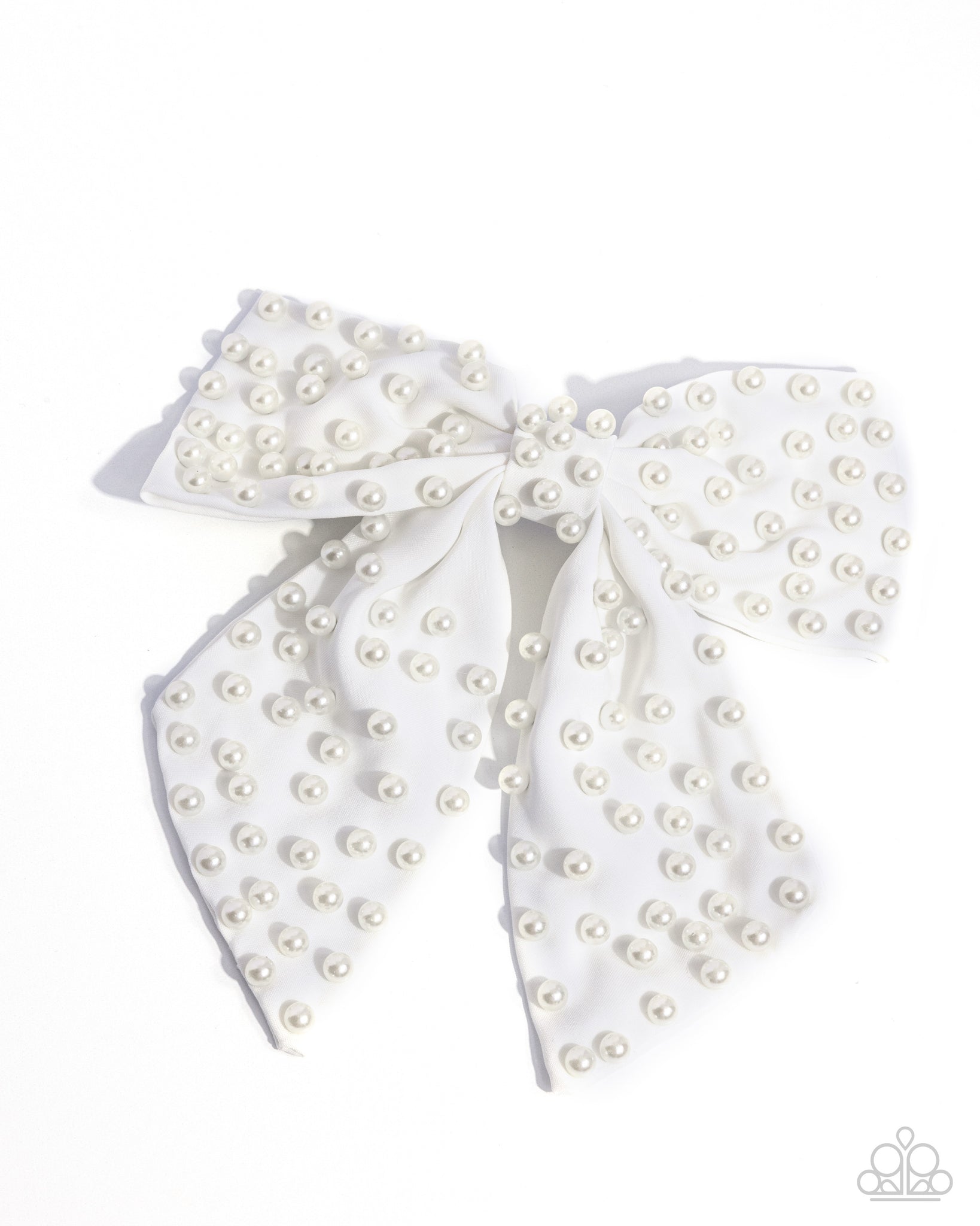 Paparazzi Best of Beauty - White Hair Clip Bow