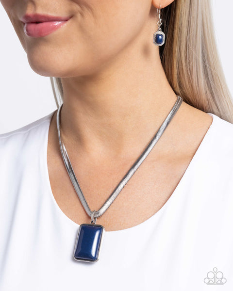 COMING SOON PAPARAZZI Clandestine Color - Blue Necklace