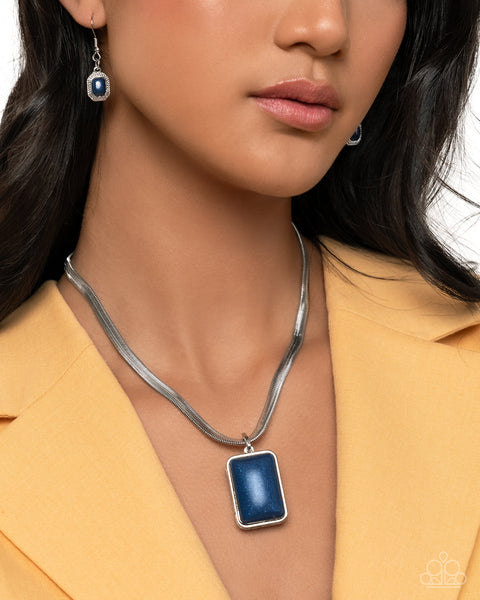 COMING SOON PAPARAZZI Clandestine Color - Blue Necklace
