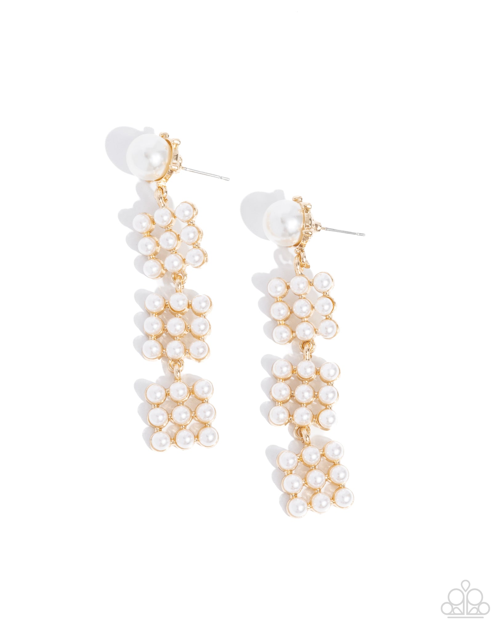 COMING SOON Paparazzi Pearl Pastime - Gold Pearl Earrings