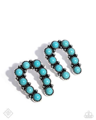 Paparazzi Wild West Wonder - Blue Earrings