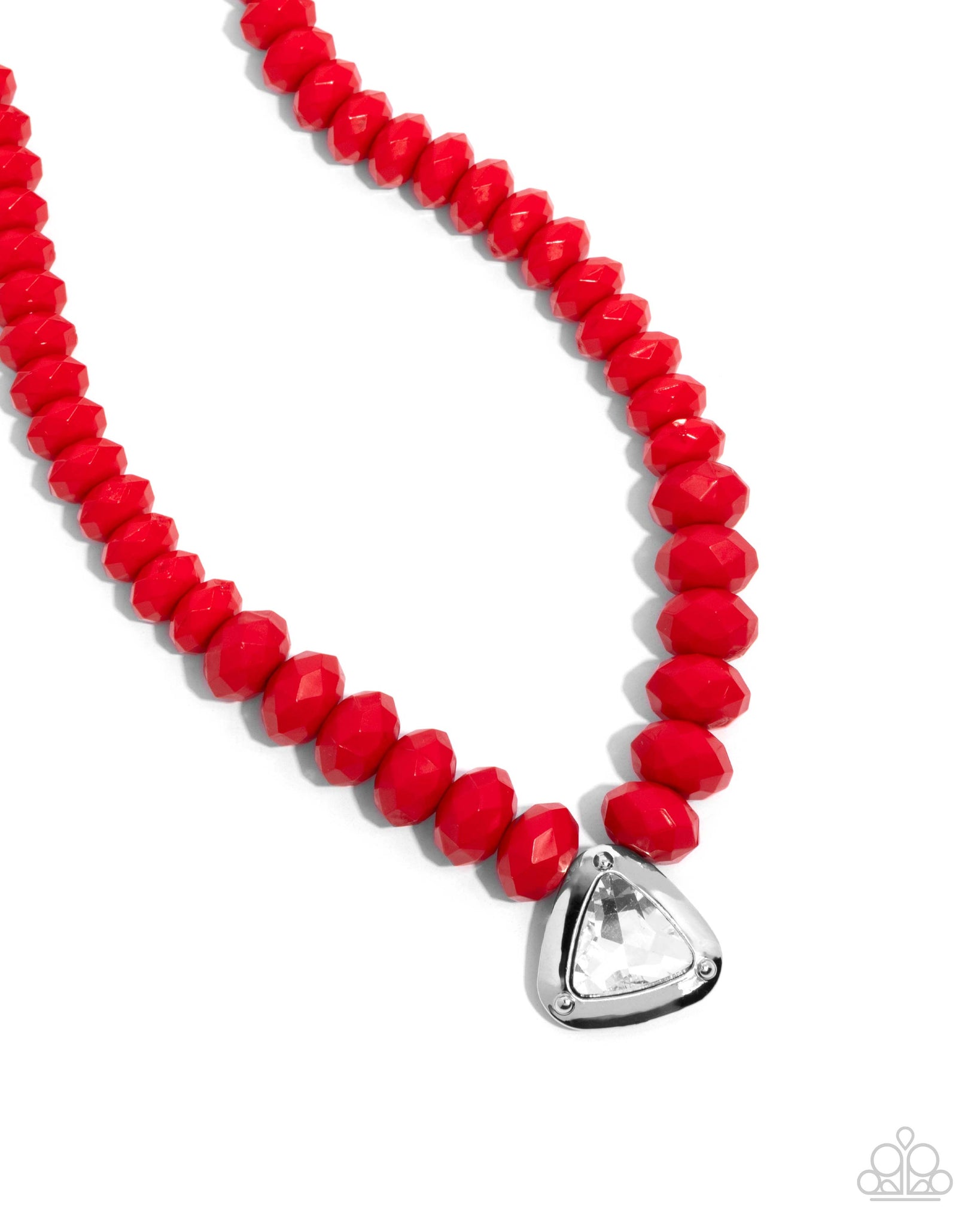 COMING SOON Paparazzi Trailblazing Triangle - Red Necklace