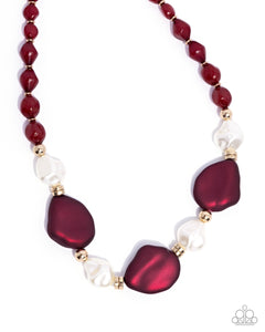 COMING SOON Paparazzi Forever Feature - Red Necklace