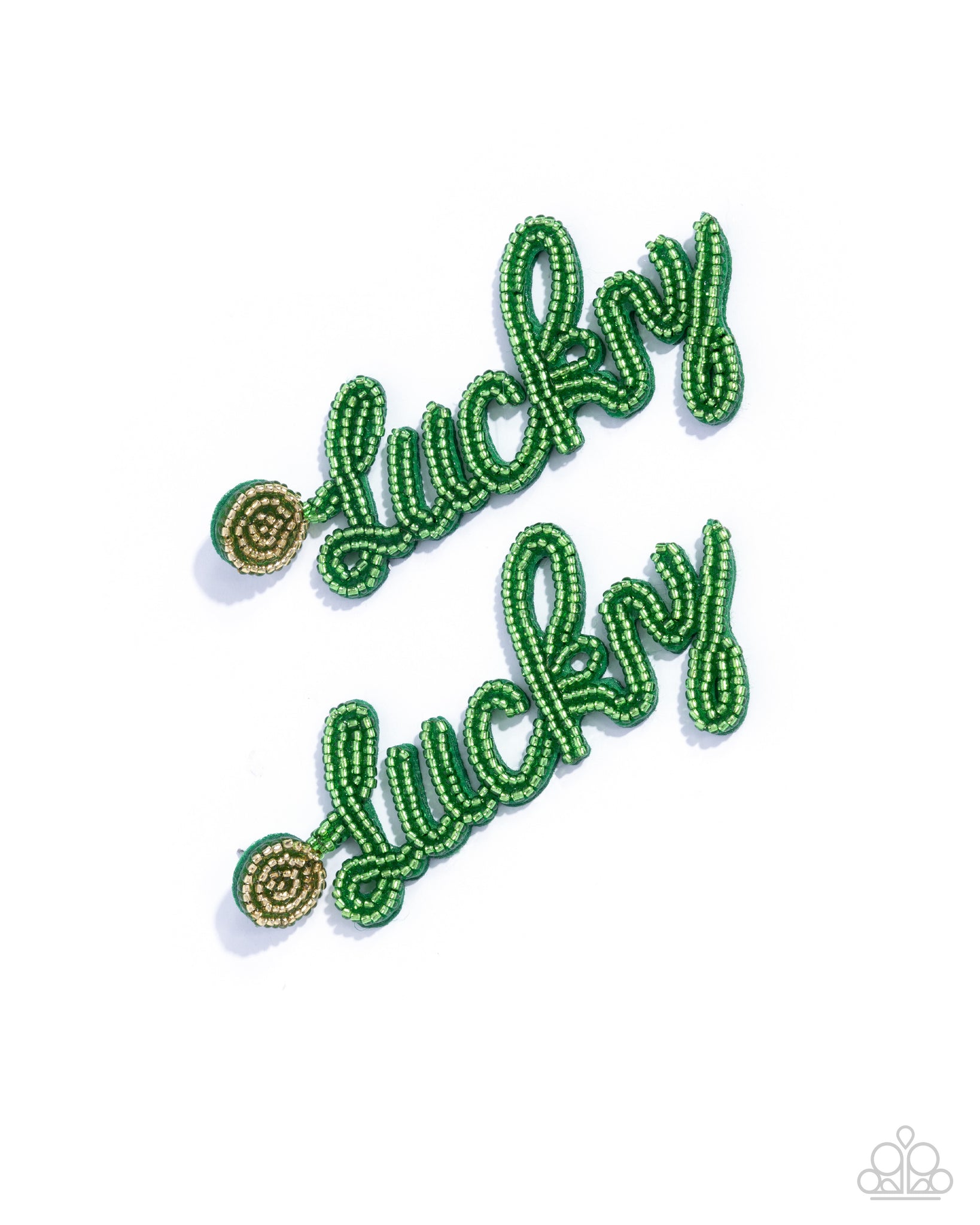 COMING SOON Paparazzi Lucky Legato - Green Seed Bead Earrings