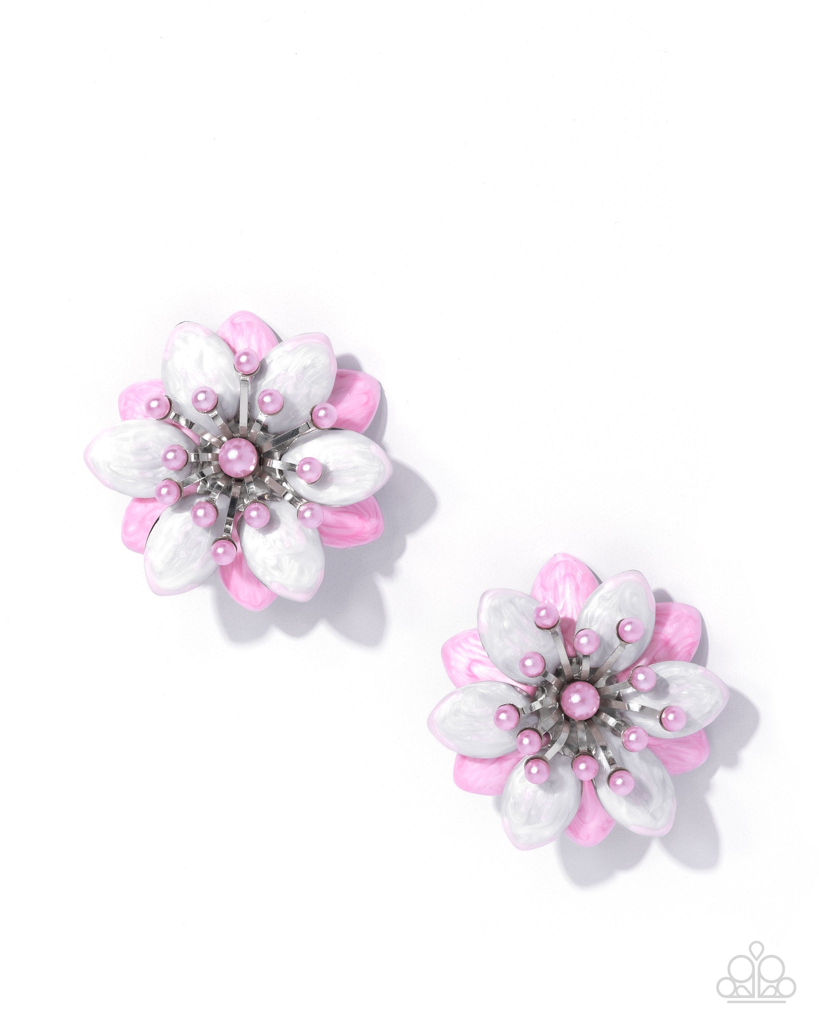 COMING SOON Paparazzi Dimensional Dowry - Pink Earrings