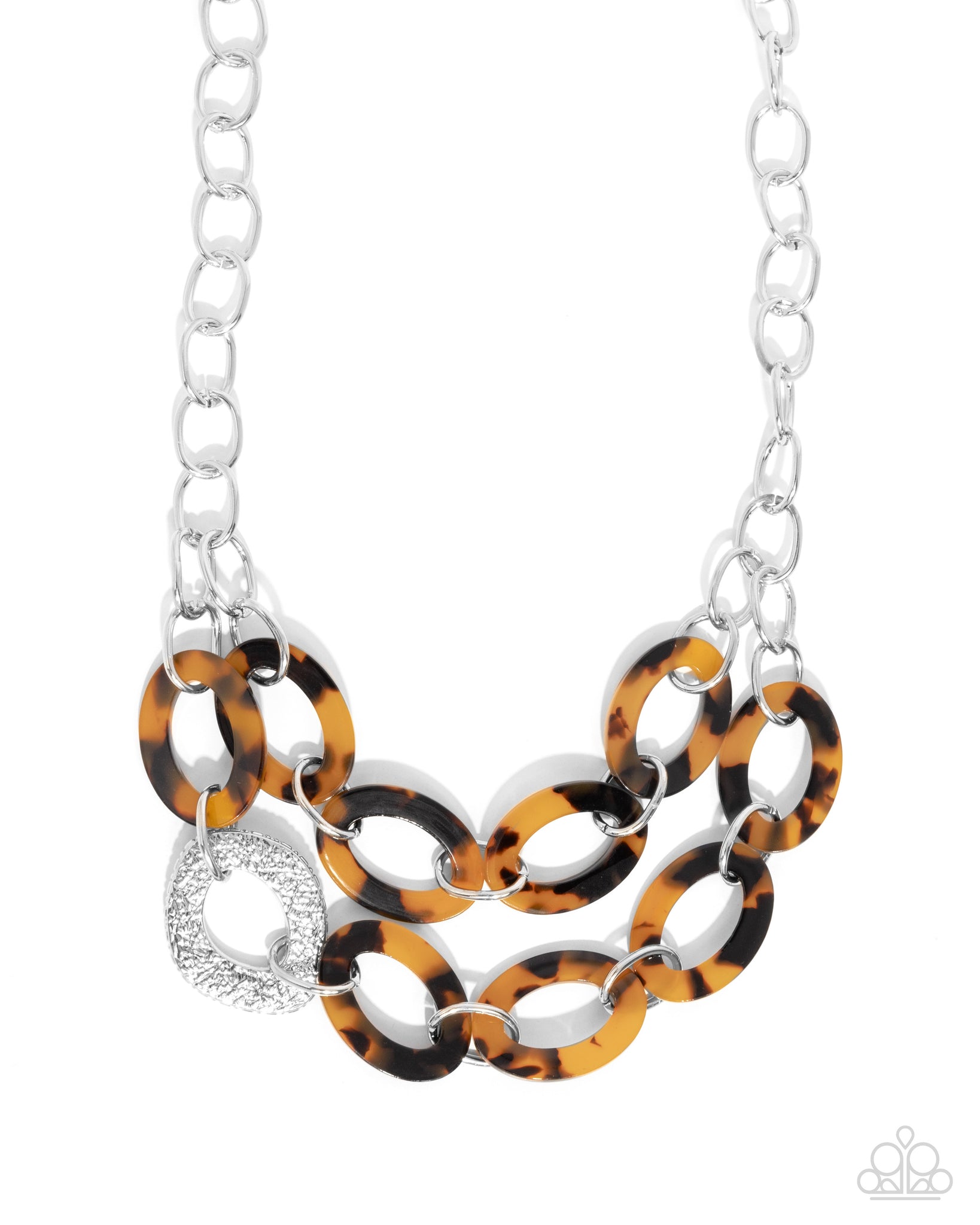 Paparazzi Patterned Presto - Brown Necklace