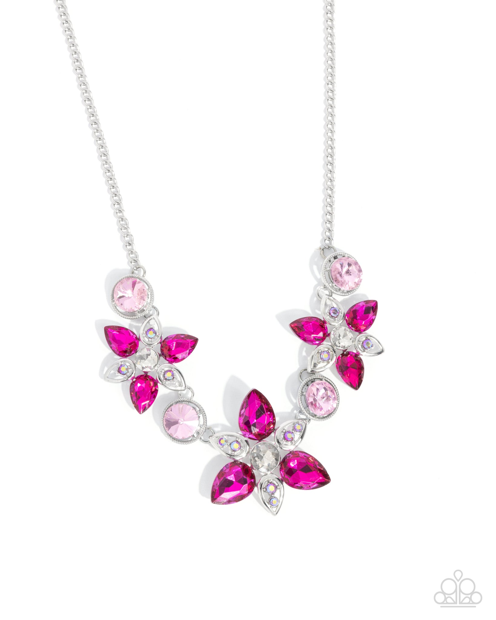 Paparazzi Perennial Promise - Pink and Iridescent Necklace