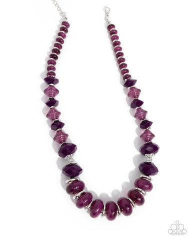 COMING SOON Paparazzi Swift Shimmer - Purple Necklace