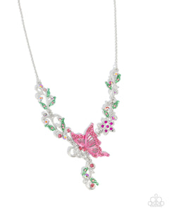 COMING SOON Paparazzi Valuable Vineyard - Pink Butterfly Necklace