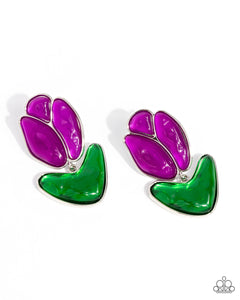 COMING SOON Paparazzi Tulip Triumph - Purple Earrings