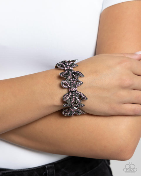 COMING SOON Paparazzi French Flourish - Pink Bracelet