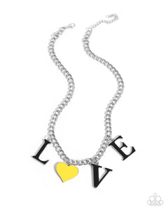 COMING SOON Paparazzi Lovely Lineup - Yellow Necklace