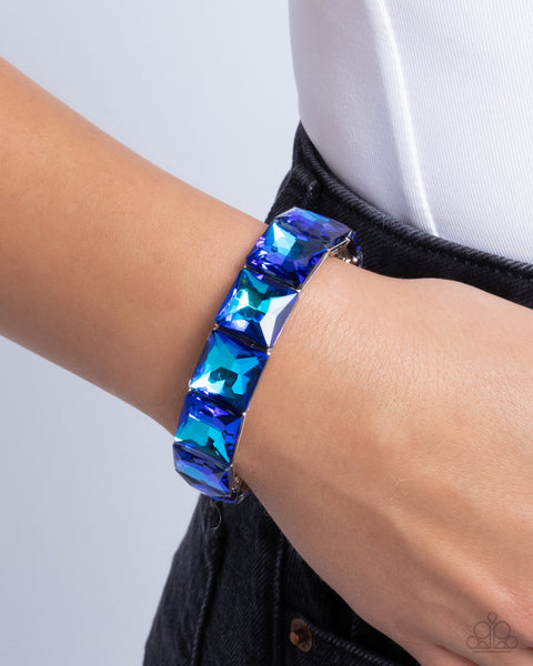 Paparazzi Upscale Funk - Blue Bracelet