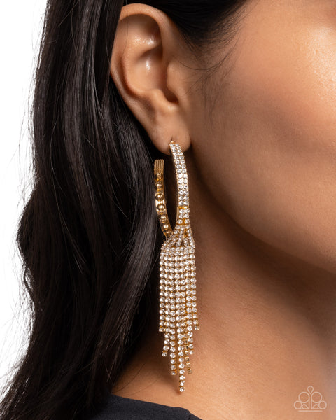 COMING SOON Paparazzi Jaw-Dropping Jubilee - Gold Earrings