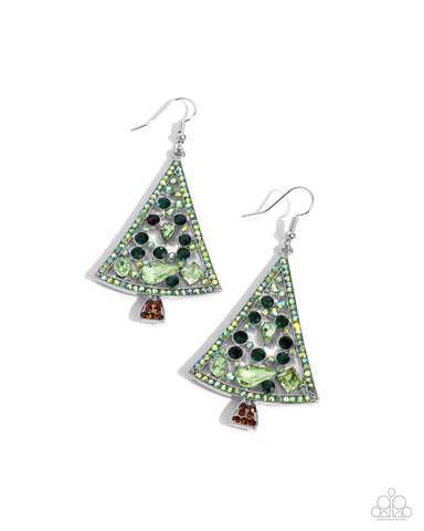 COMING SOON Paparazzi Evergreen Elegance Christmas Tree Multi Earrings