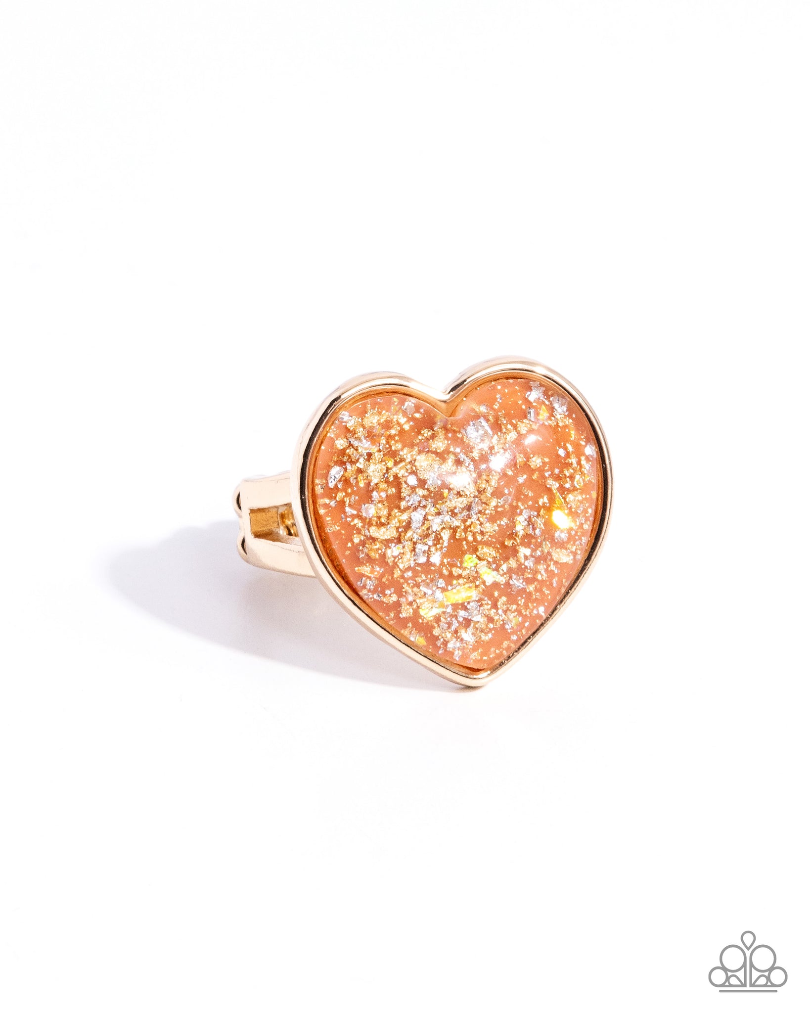 COMING SOON Paparazzi Smitten Season - Orange Heart Ring