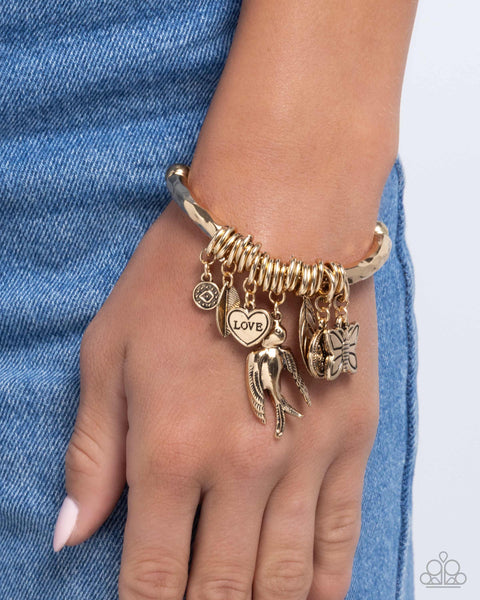 COMING SOON Paparazzi Wild and Scenic - Gold Charm Bracelet