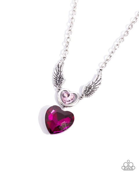 COMING SOON Paparazzi Customer Satisfaction - Pink Heart Necklace