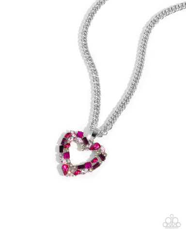 COMING SOON Paparazzi Romance is a Bonus - Pink Heart Necklace