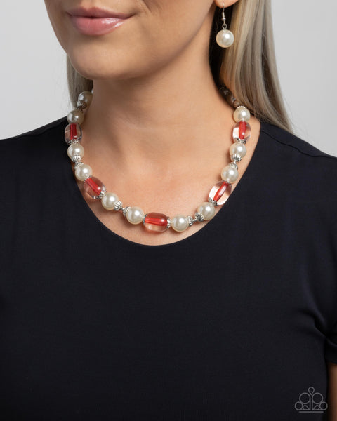 COMING SOON Paparazzi 
Regency Era - Red Necklace