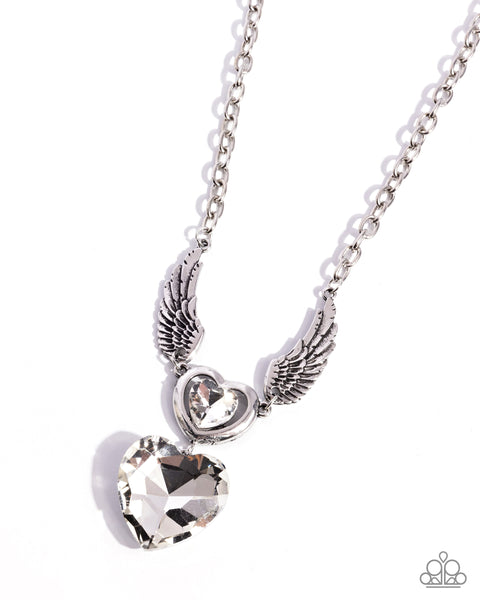 COMING SOON Paparazzi Customer Satisfaction - White Heart Necklace