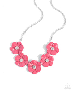 COMING SOON Paparazzi Floral Favor - Pink Necklace