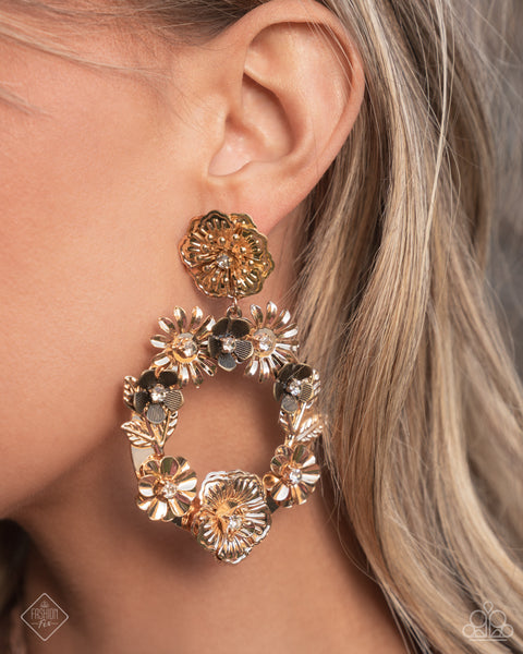 COMING SOON Paparazzi Graceful Garden - Gold Earrings