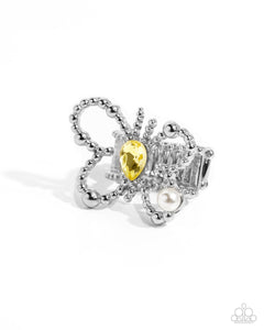 COMING SOON Paparazzi Aerial Artifact - Yellow Butterfly Ring