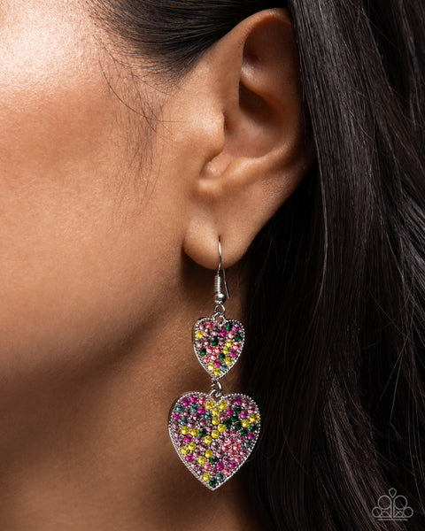 Paparazzi You Make My Heart Glow - Multi Earrings