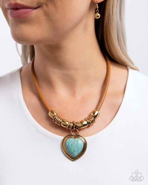 COMING SOON Paparazzi Significant Other - Blue Heart Necklace