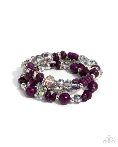 Paparazzi Complimentary Chic - Purple Bracelet