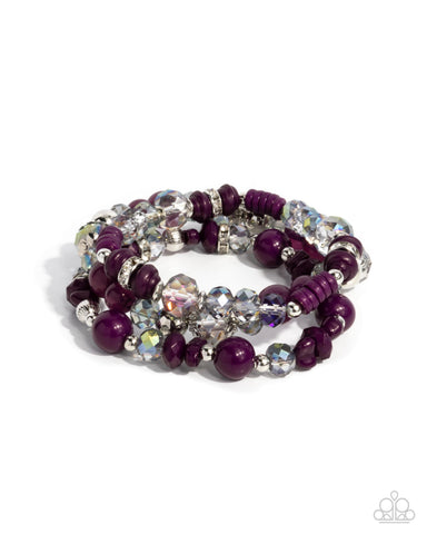 all dressed uptown purple paparazzi Paparazzi Bracelets - Paparazzi All Dressed UPTOWN Purple Bracelet