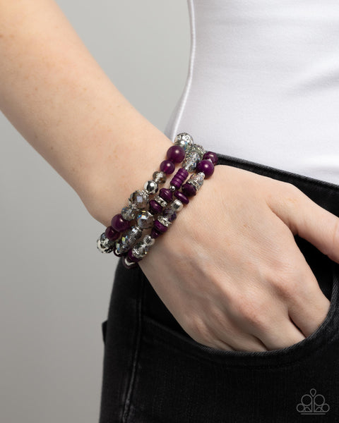 Paparazzi Complimentary Chic - Purple Bracelet